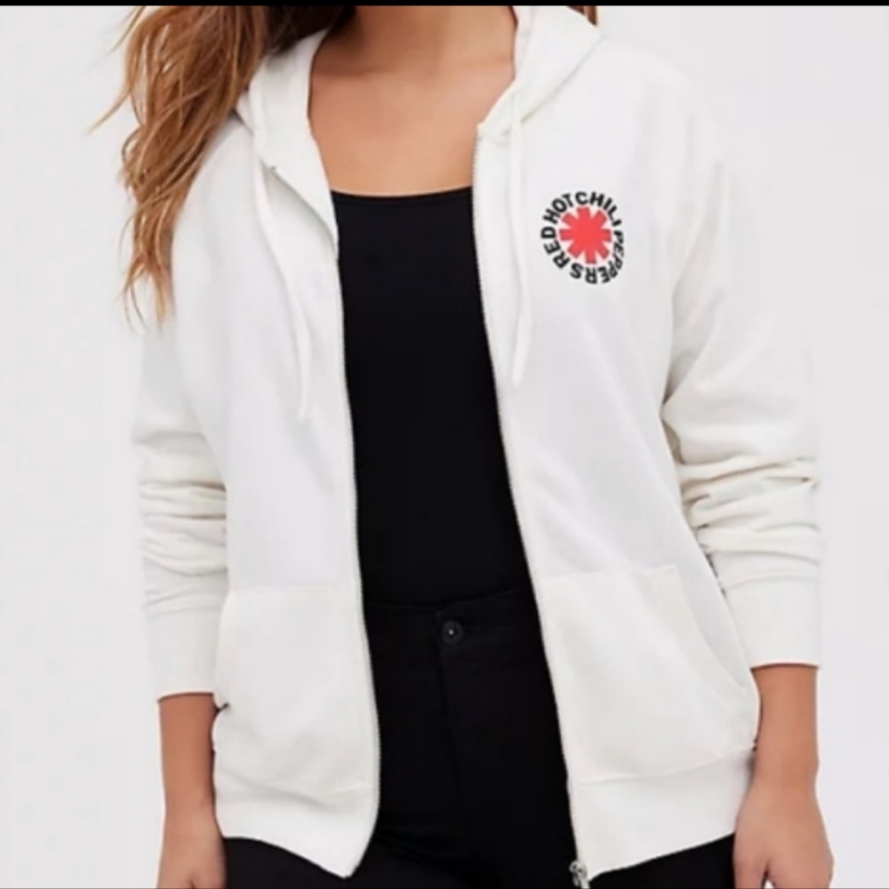 Torrid Women's Plus Size Red Hot Chili Peppers Cozy Full Zip Hoodie 4X NWT